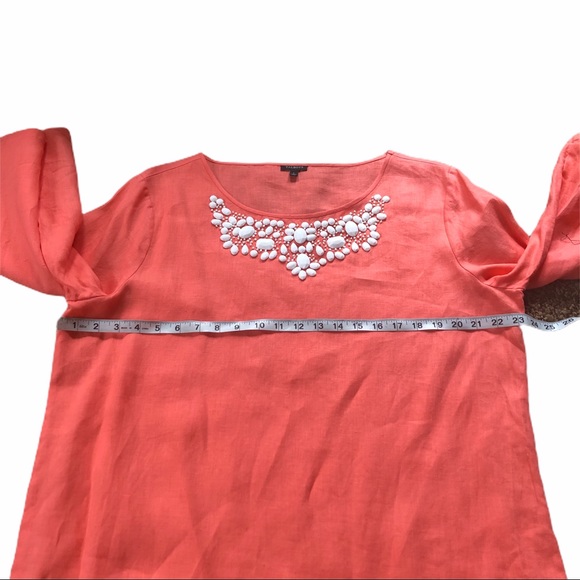 Talbots Linen Tunic Top - Picture 6 of 9
